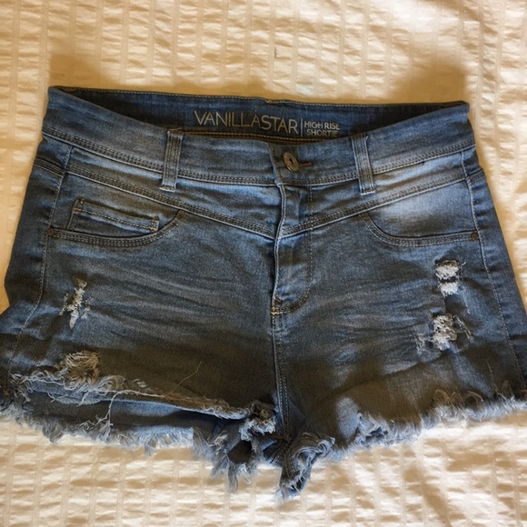 High Rise Cut Off Shorts - Picture 1 of 3